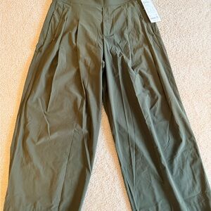 Athleta Olive Green Wide Leg Pants